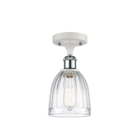 Innovations 516-1C-WPC-G442 One Light Semi-Flush Mount from Ballston collection