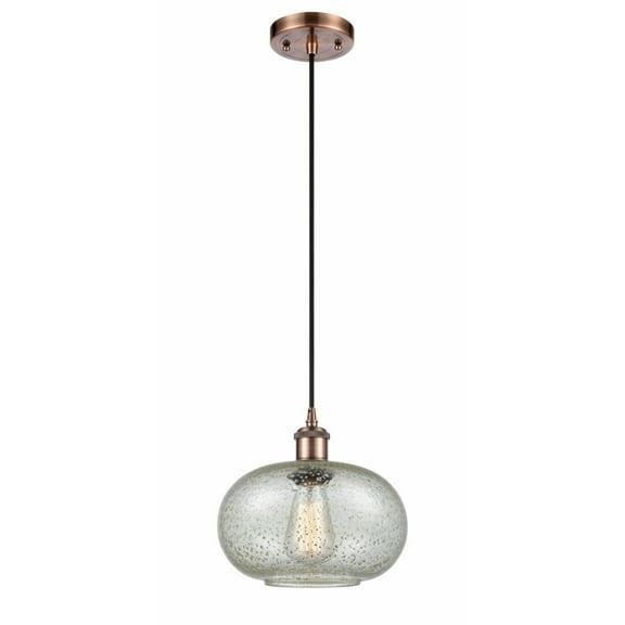 Innovations 516-1P-AC-G249-LED Gorham 1 Light Mini Pendant part of the Ballston Collection, Antique Copper