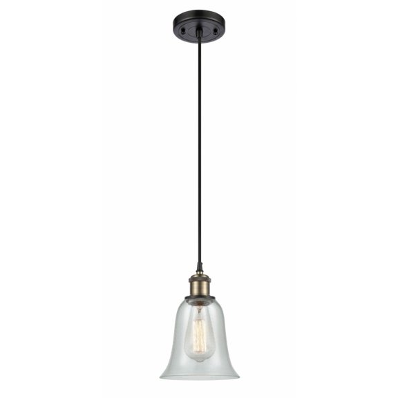 Innovations 516-1P-BAB-G2812 Hanover 1 Light Mini Pendant part of the Ballston Collection, Black Antique Brass