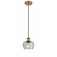 thumbnail image 1 of Innovations 516-1P-BB-G92 Fenton 1 Light Mini Pendant part of the Ballston Collection, Brushed Brass, 1 of 1