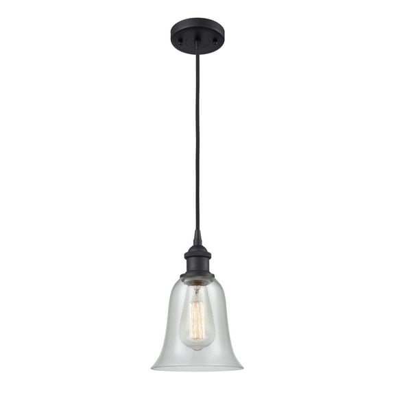 Innovations 516-1P-BK-G2812-LED Hanover 1 Light Mini Pendant part of the Ballston Collection, Matte Black