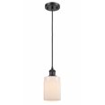 thumbnail image 1 of 516-1P-BK-G341 Innovations Lighting Hadley - 1 Light Cord Hung Mini Pendant In Art Deco Style-8 Inches Tall and 4.5 Inches Wide-Matte Black, 1 of 2