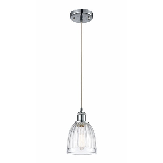516-1P-PC-G442-LED-Innovations Lighting-Brookfield - 8 Inch 3.5W 1 LED Mini Pendant Polished