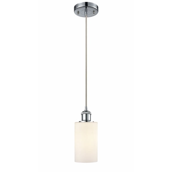 Innovations 516-1P-PC-G801-LED Clymer 1 Light Mini Pendant part of the Ballston Collection, Polished Chrome