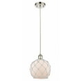 thumbnail image 1 of 516-1P-PN-G121-8RW-LED-Innovations Lighting-Farmhouse Rope-3.5W 1 LED Mini Pendant in Industrial Style-8 Inches Wide by 10 Inches High   Polished, 1 of 1