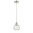 thumbnail image 1 of 516-1P-PN-G1213-6-LED-Innovations Lighting-Athens Deco Swirl - 3.5W 1 LED Cord Hung Mini Pendant In Industrial Style-8 Inches Tall and 6 Inches Wide, 1 of 1