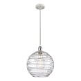 thumbnail image 1 of 516-1P-WPC-G1213-12-LED-Innovations Lighting-Athens Deco Swirl - 3.5W 1 LED Cord Hung Mini Pendant In Industrial Style-15 Inches Tall and 12 Inches, 1 of 1