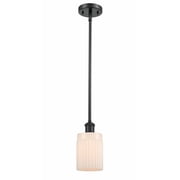 516-1S-BK-G341-LED-Innovations Lighting-Hadley-3.5W 1 LED Pendant in Art Nouveau Style-4.5 Inches Wide by 8 Inches High Matte Black Finish with