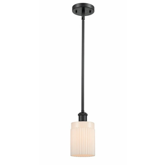 Innovations 516-1S-BK-G341-LED Hadley 1 Light Pendant part of the Ballston Collection, Matte Black