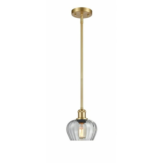 Innovations 516-1S-SG-G92-LED Fenton 1 Light Pendant part of the Ballston Collection, Satin Gold
