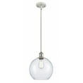 thumbnail image 1 of 516-1S-WPC-G124-10-LED-Innovations Lighting-Large Athens-3.5W 1 LED Pendant in Industrial Style-10 Inches Wide by 13 Inches High   White/Polished, 1 of 1