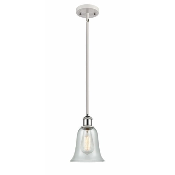 Innovations 516-1S-WPC-G2812-LED Hanover 1 Light Pendant part of the Ballston Collection, White and Polished Chrome