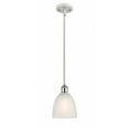thumbnail image 1 of Innovations 516-1S-WPC-G381-LED Castile 1 Light Pendant part of the Ballston Collection, White and Polished Chrome, 1 of 1