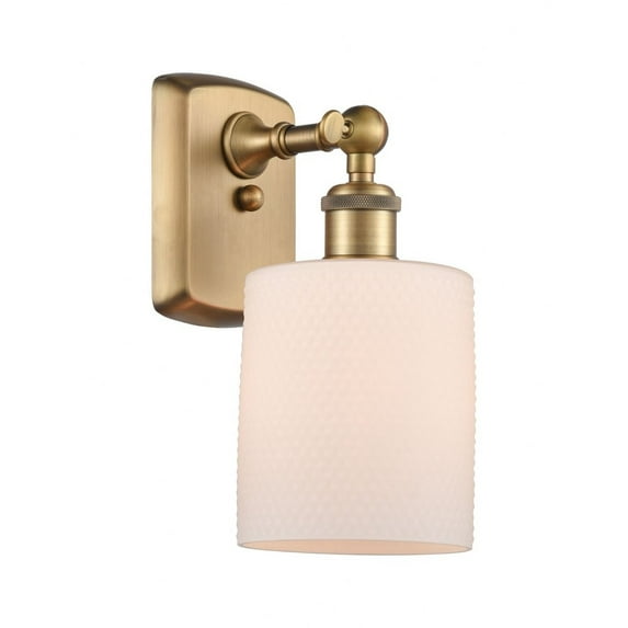Innovations 516-1W-BB-G111-LED Cobbleskill 1 Light Sconce part of the Ballston Collection, Brushed Brass