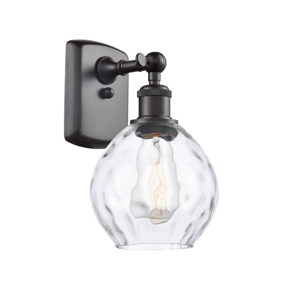 516-1W-OB-G362-LED-Innovations Lighting-Small Waverly-3.5W 1 LED Wall Sconce in Industrial Style-6 Inches Wide by 11 Inches High   Oil Rubbed Bronze