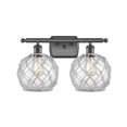 thumbnail image 1 of 516-2W-OB-G122-8RW-LED-Innovations Lighting-Farmhouse Rope-7W 2 LED Bath Vanity in Industrial Style-16 Inches Wide by 13 Inches High   Oil Rubbed, 1 of 1