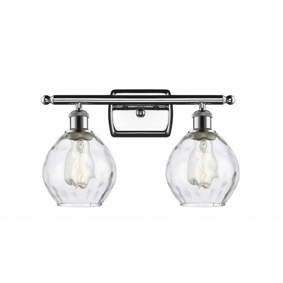 Innovations 516-2W-PC-G362-LED Small Waverly 2 Light Bath Vanity Light part of the Ballston Collection, Polished Chrome