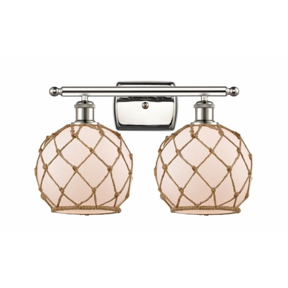 Innovations Lighting - Farmhouse Rope-7W 2 LED Bath Vanity in Industrial
