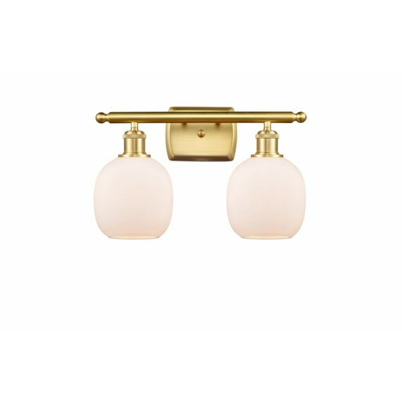 Innovations 516-2W-SG-G101-LED Belfast 2 Light Bath Vanity Light part of the Ballston Collection, Satin Gold