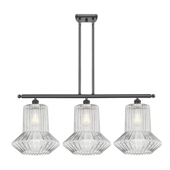 516-3I-OB-G212-LED-Innovations Lighting-Springwater-10.5W 3 LED Island in Industrial Style-36 Inches Wide by 16 Inches High   Oil Rubbed Bronze Finish