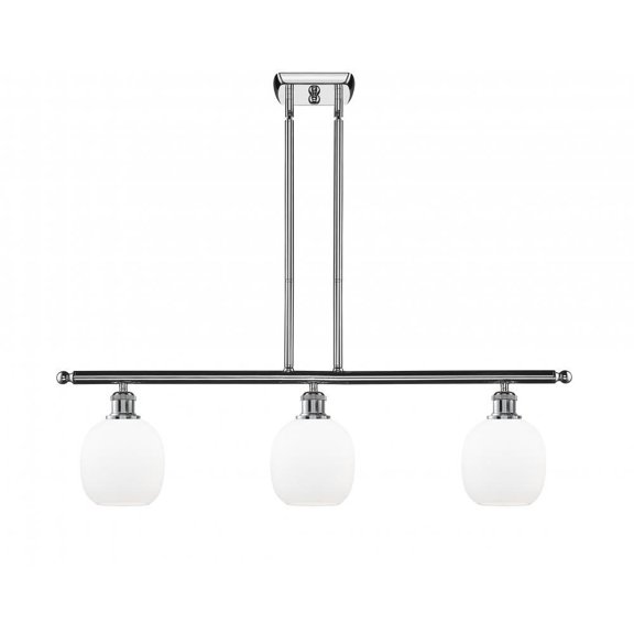 Innovations 516-3I-PC-G101-LED Belfast 3 Light Island Light part of the Ballston Collection, Polished Chrome