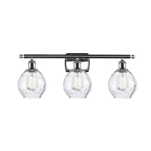 Innovations 516-3W-PC-G362-LED Small Waverly 3 Light Bath Vanity Light part of the Ballston Collection, Polished Chrome