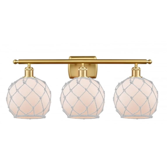 516-3W-SG-G121-8RW-LED-Innovations Lighting-Farmhouse Rope-10.5W 3 LED Bath Vanity in Industrial