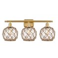 thumbnail image 1 of 516-3W-SG-G122-8RB-LED-Innovations Lighting-Farmhouse Rope-10.5W 3 LED Bath Vanity in Industrial Style-26 Inches Wide by 13 Inches High   Satin Gold, 1 of 1