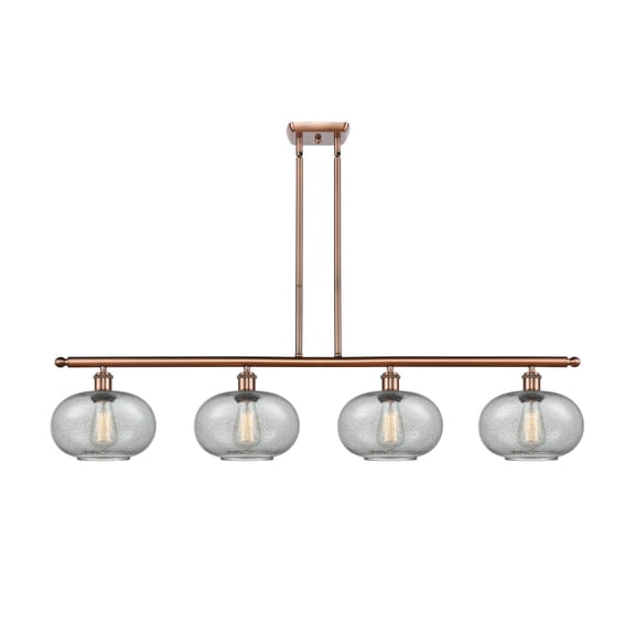 Innovations 516-4I-AC-G247-LED Gorham 3 Light Island Light part of the Ballston Collection, Antique Copper