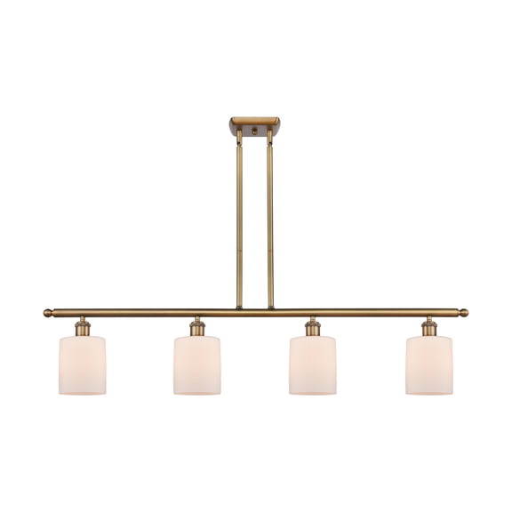 Innovations 516-4I-BB-G111-LED Cobbleskill 3 Light Island Light part of the Ballston Collection, Brushed Brass