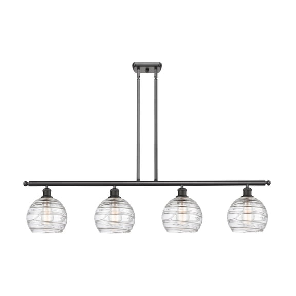 Innovations 516-4I-OB-G1213-8-LED Four Light Island Pendant from Ballston collection 8.00 inches