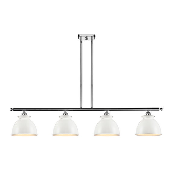 Innovations 516-4I-PC-M14-W-LED Adirondack 3 Light Island Light part of the Ballston Collection, Polished Chrome