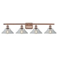 thumbnail image 1 of 516-4W-AC-G132-LED-Innovations Lighting-Orwell-14W 4 LED Bath Vanity in Industrial Style-36 Inches Wide by 10 Inches High   Antique Copper Finish with, 1 of 1