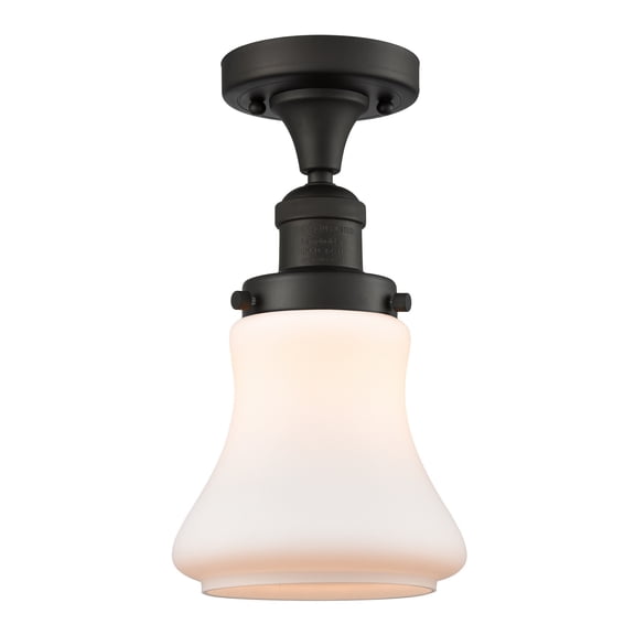 517-1CH-OB-G191-LED-Innovations Lighting-Bellmont-3.5W 1 LED Semi-Flush Mount in Industrial Style-6.25 Inches Wide by 11.5 Inches High Oil Rubbed