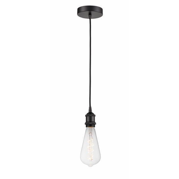 Innovations 616-1P-BK-BB95LED Edison 1 Light 5 inch Mini Pendant, Matte Black