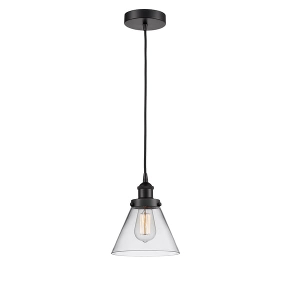 Innovations 616-1PH-BK-G42-LED One Light Mini Pendant from Franklin Restoration collection