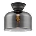 thumbnail image 1 of 623-1F-BK-G73-L-LED-Innovations Lighting-X-Large Bell-3.5W 1 LED Flush Mount in Industrial Style-12 Inches Wide by 9.4 Inches High   Matte Black, 1 of 1