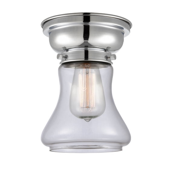 Innovations 623-1F-PC-G192 Bellmont 1 Light 8 inch Flush Mount, Polished Chrome