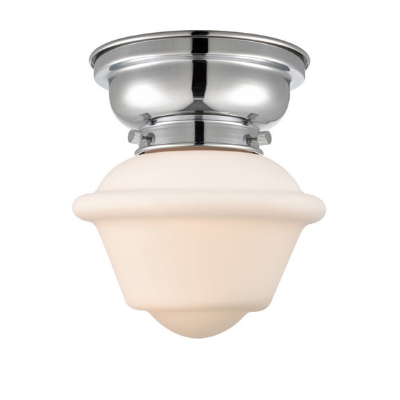 Innovations 623-1F-PC-G531-LED Small Oxford 1 Light 8 inch Flush Mount, Polished Chrome