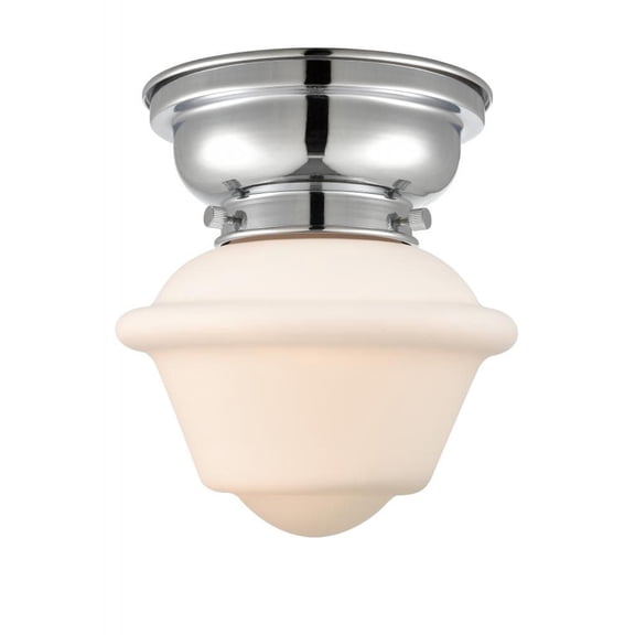 623-1F-PC-G531-LED-Innovations Lighting-Small Oxford-3.5W 1 LED Flush Mount in Traditional Style-7.5 Inches Wide by 7.15 Inches High   Polished Chrome