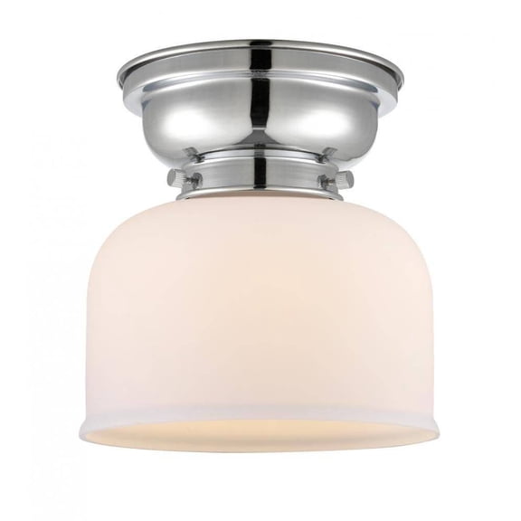 623-1F-PC-G71-L-Innovations Lighting-X-Large Bell-1 Light Flush Mount in Industrial Style-12 Inches Wide by 9.4 Inches High Polished Chrome Finish