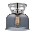 thumbnail image 1 of 623-1F-PC-G73-LED-Innovations Lighting-Large Bell-3.5W 1 LED Flush Mount in Industrial Style-8 Inches Wide by 7.15 Inches High   Polished Chrome, 1 of 1