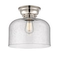thumbnail image 1 of 623-1F-PN-G74-L-LED-Innovations Lighting-X-Large Bell-3.5W 1 LED Flush Mount in Industrial Style-12 Inches Wide by 9.4 Inches High   Polished Nickel, 1 of 1