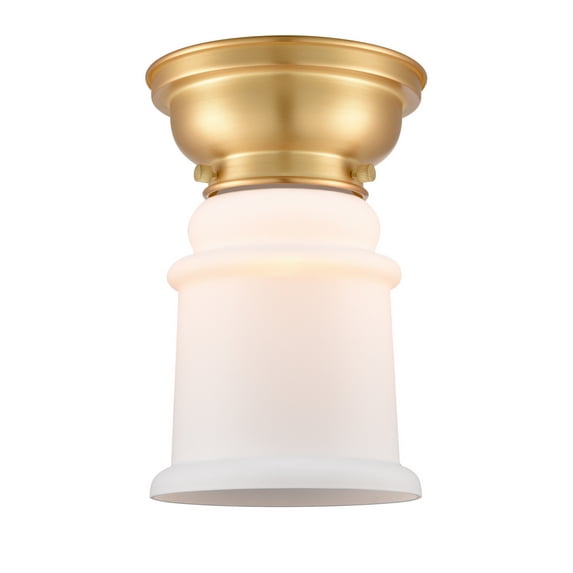 Innovations 623-1F-SG-G181 Canton 1 Light 9 inch Flush Mount, Satin Gold