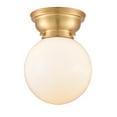 thumbnail image 1 of 623-1F-SG-G201-8-LED-Innovations Lighting-Beacon - 3.5W 1 LED Flush Mount In Industrial Style-9.15 Inches Tall and 8 Inches Wide Satin Gold Matte, 1 of 1