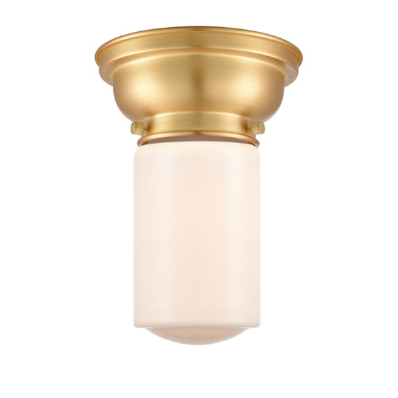 Innovations 623-1F-SG-G311-LED Dover 1 Light 8 inch Flush Mount, Satin Gold