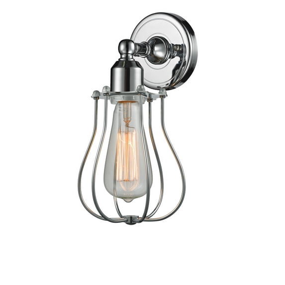 Innovations 900-1W-PC-CE513-PC-LED Muselet 1 Light Sconce part of the Austere Collection, Polished Chrome