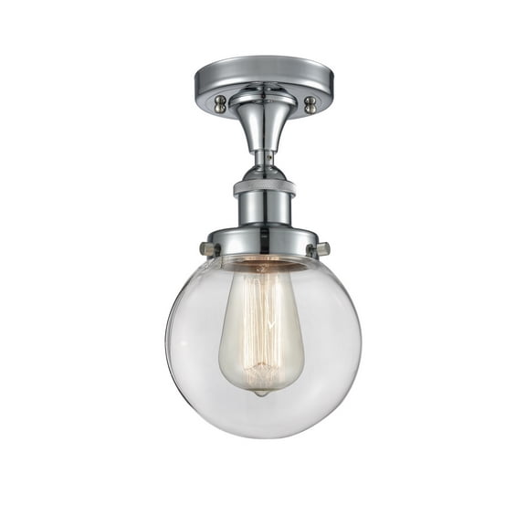 Innovations 916-1C-PC-G202-6-LED Beacon 1 Light Semi-Flush Mount part of the Ballston Collection, Polished Chrome