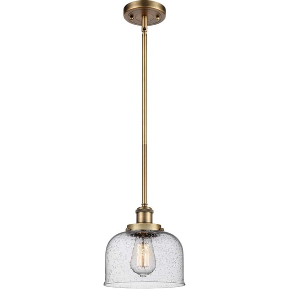 Innovations 916-1S-BB-G74-LED Large Bell 1 Light Pendant part of the Ballston Collection, Brushed Brass