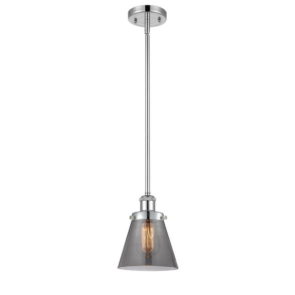 Innovations 916-1S-PC-G63-LED Small Cone 1 Light Pendant part of the Ballston Collection, Polished Chrome